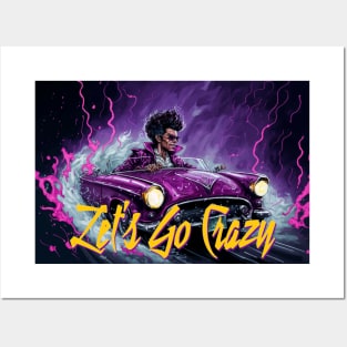 80's Lets Go Crazy Posters and Art